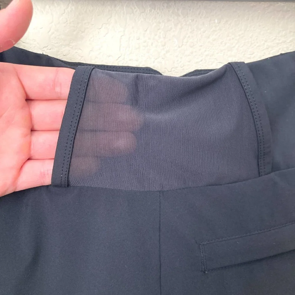 Athleta Ascender Athletic Gym Shorts Side Stripes Running Workout - Picture 7 of 12